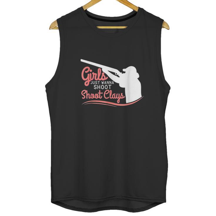 Funny Trap Skeet Shooting Unisex Tank Top