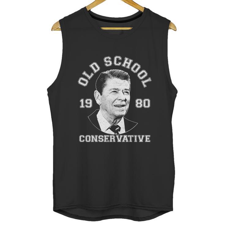 Funny Vintage Ronald Reagan Old School Conservative Unisex Tank Top