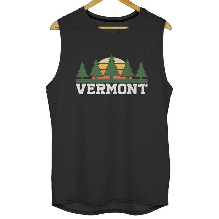 Funny Vintage Vermont Retro Logo Unisex Tank Top