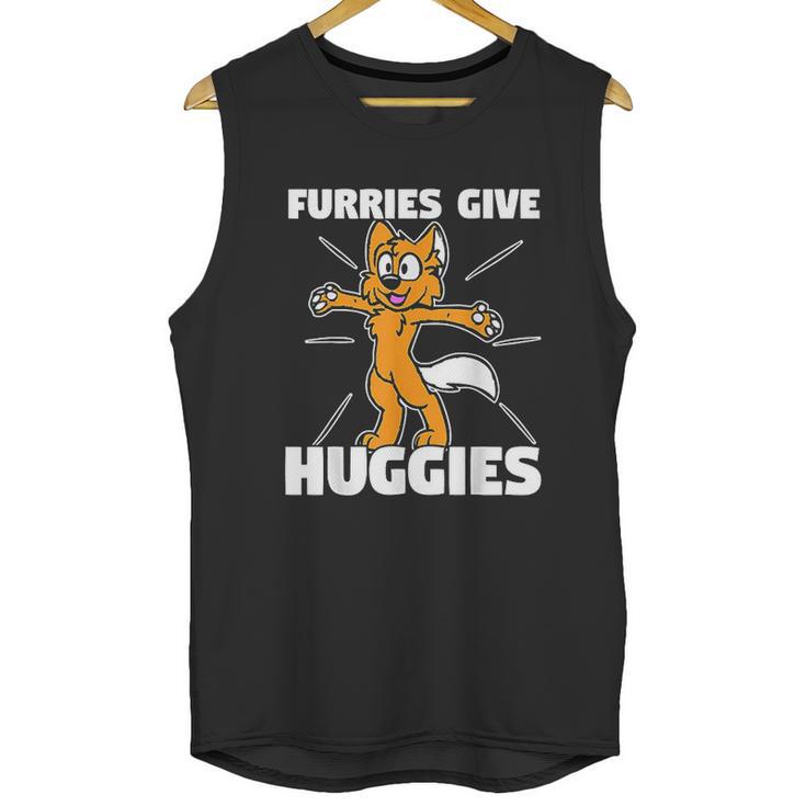 Furry Fandom Furries Give Hugs Unisex Tank Top