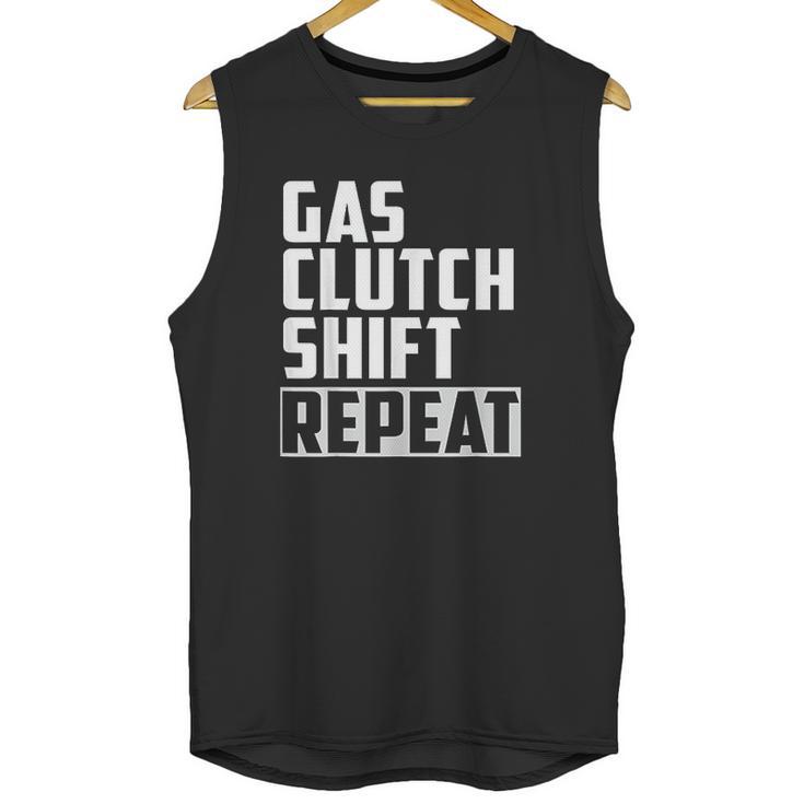 Gas Clutch Repeat Car Jdm Euro Classic Manual Unisex Tank Top