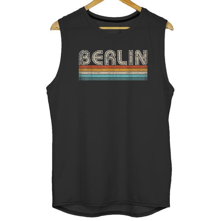 German Capital City Vintage Souvernir 70S 80S Retro Berlin Unisex Tank Top