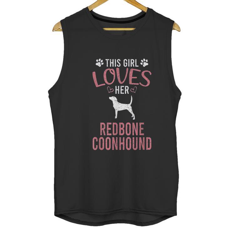 This Girl Loves Her Redbone Coonhound Dog Lover Unisex Tank Top