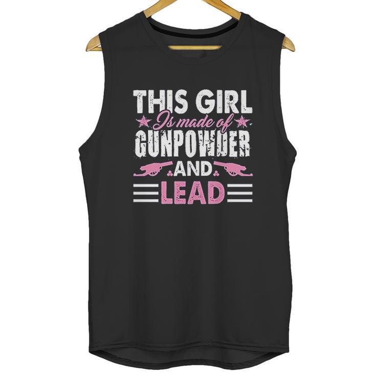 This Girl Is Made Of Gunpowder And Lead Unisex Tank Top