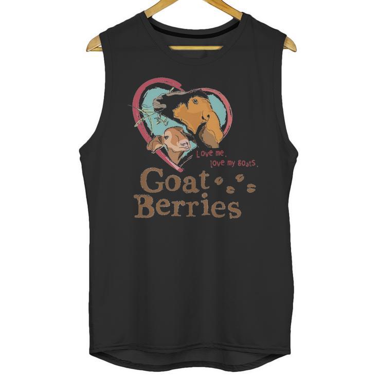 Goat Berries Adult Unisex Tank Top