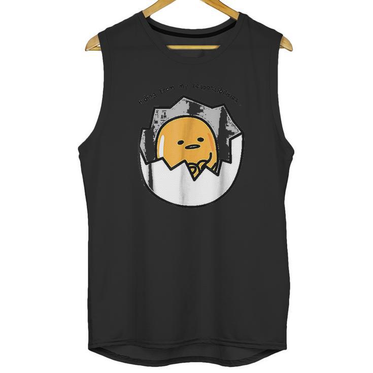 Gudetama The Lazy Egg Hiding From Responsibilities Unisex Tank Top