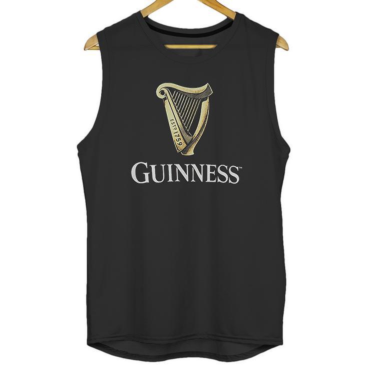 Guinness Black Classic With An Irish Gold Harp Design Unisex Tank Top