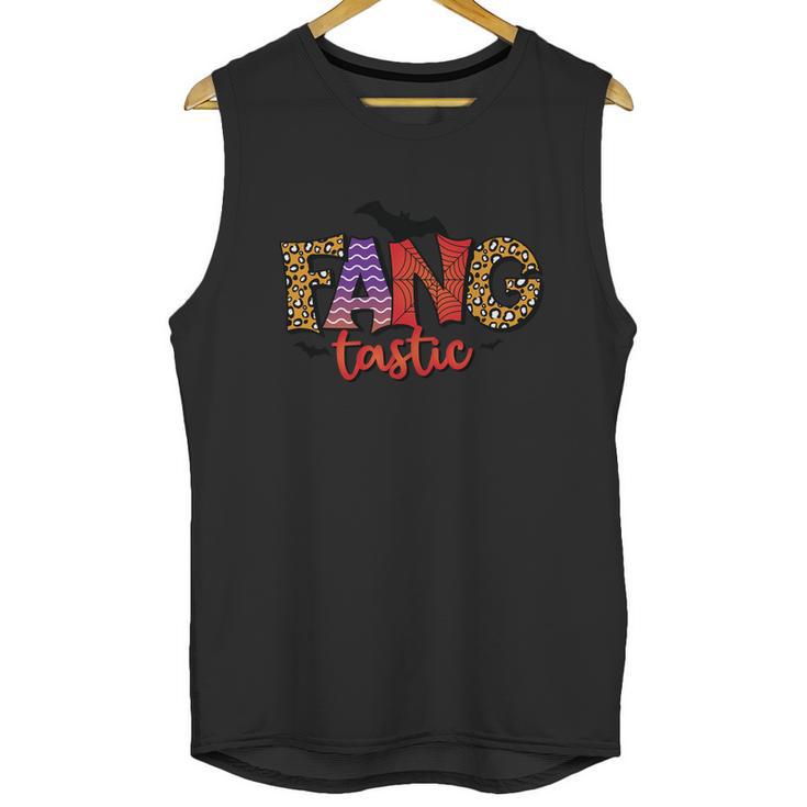 Halloween Fang Tastic Leopard Bat Halloween Day Unisex Tank Top