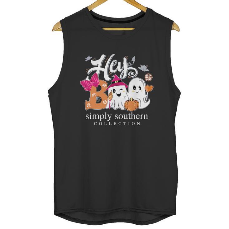 Halloween Hey Boo Simply Southern Collection Unisex Tank Top