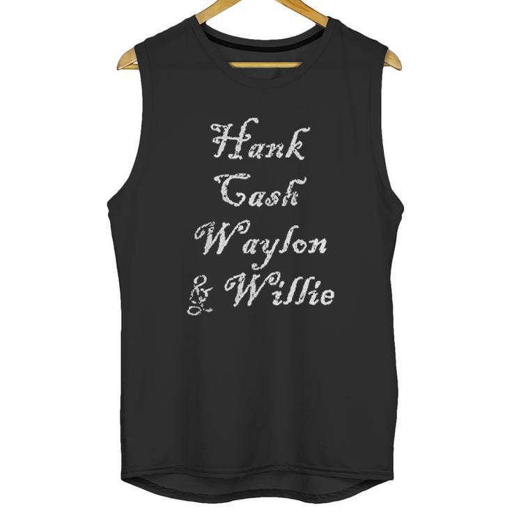 Hank Cash Waylon And Willie Unisex Tank Top