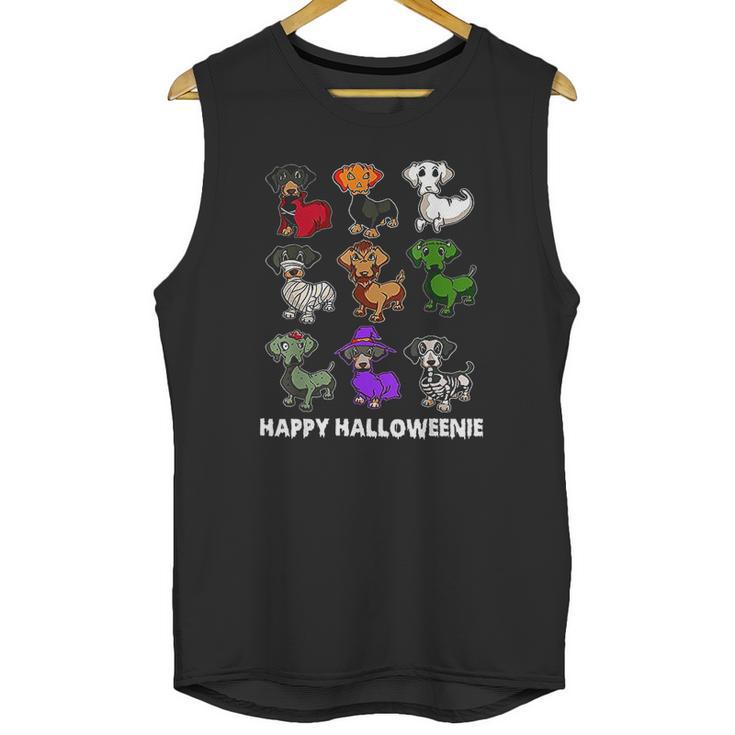 Happy Halloweenie Dachshund Unisex Tank Top