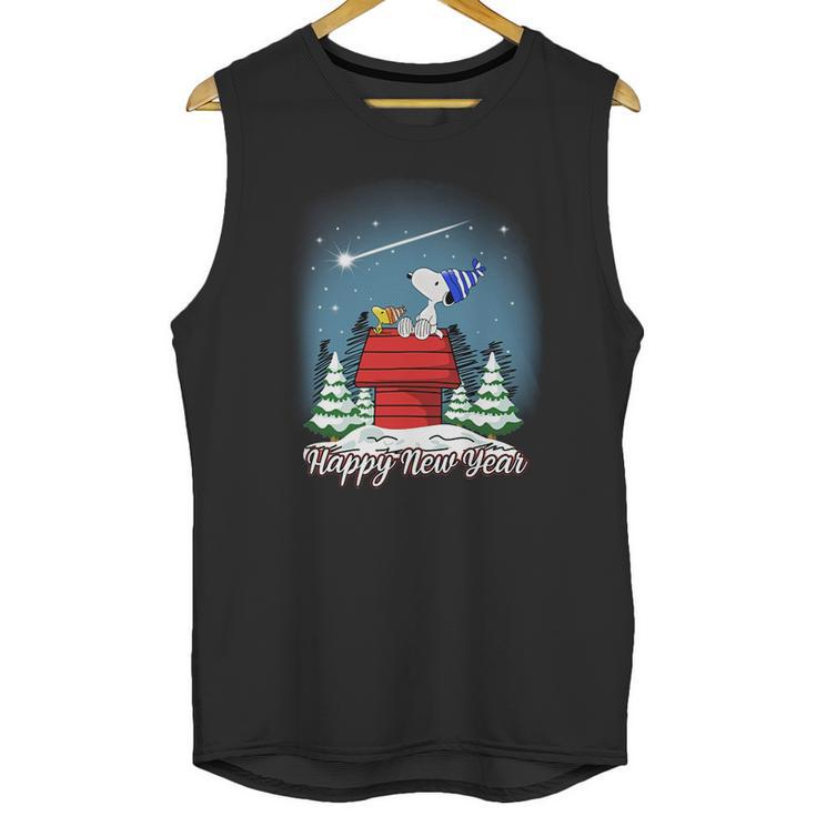 Happy New Year Snoopy Unisex Tank Top