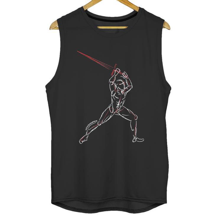 Hema Male Fencing Sketch Unisex Tank Top