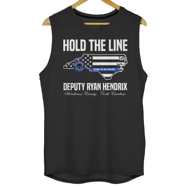 Hold The Line Deputy Ryan Hendrix Shirt Unisex Tank Top