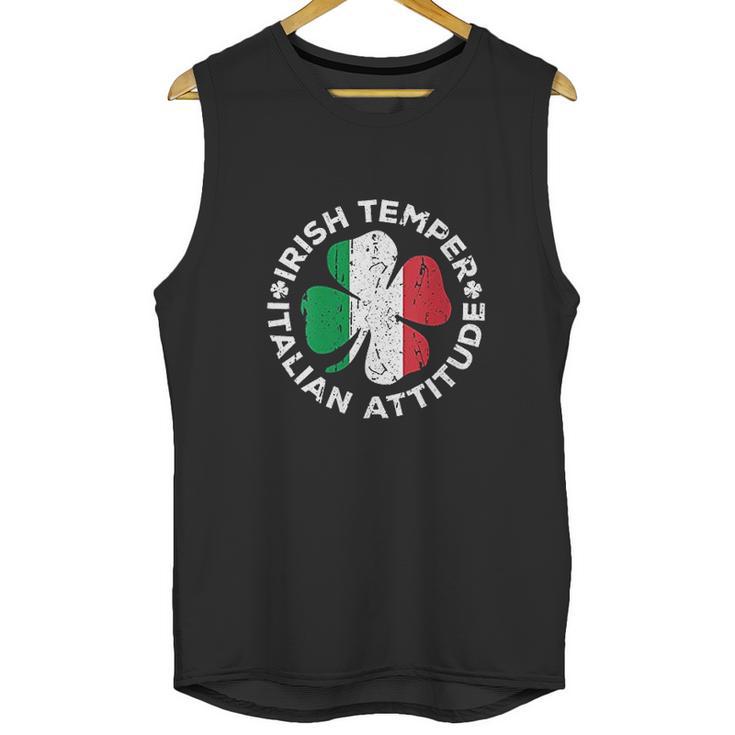 Irish Temper Italian Attitude  St Patricks Day Gift Unisex Tank Top