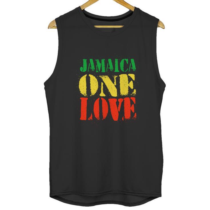 Jamaica One Love Unisex Great Gift Rasta Colors Reggae Unisex Tank Top