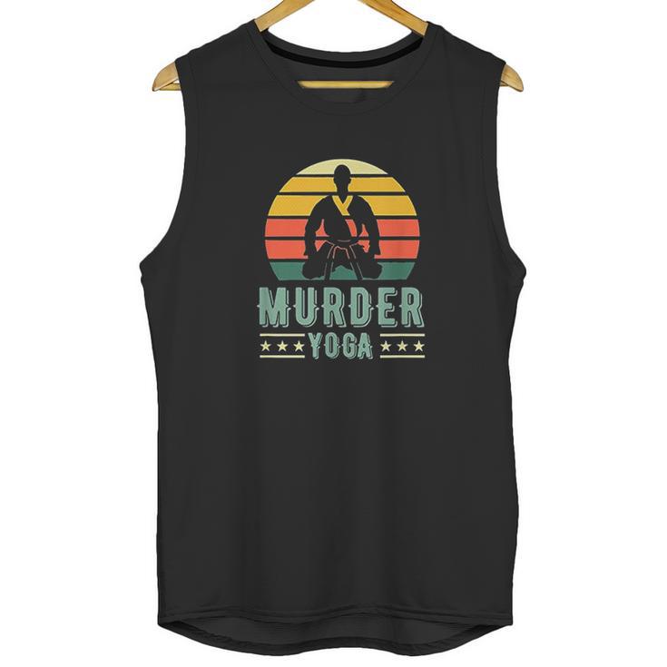 Jiu Jitsu Murder Yoga Vintage Sunset Funny Brazilian Gift Unisex Tank Top