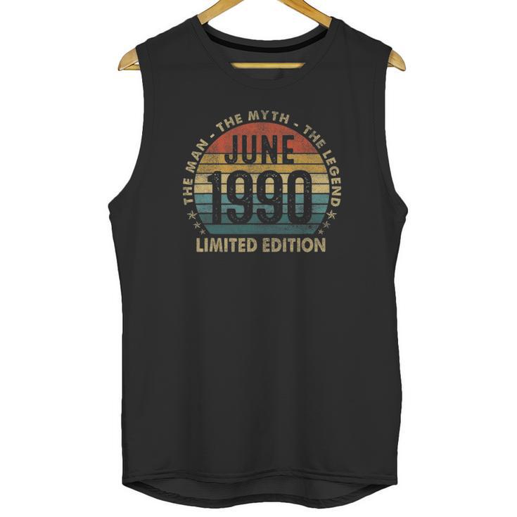 June 1990 Man Myth Legend Retro 31 Years Old For Men Unisex Tank Top