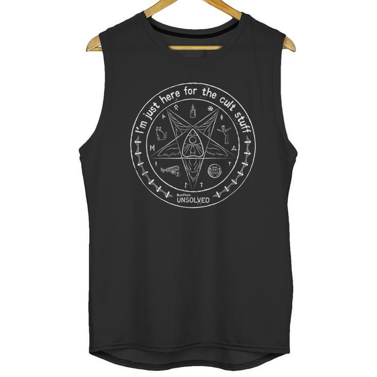 Im Just Here For The Cult Stuff Buzzfeed Unsolved Shirt Unisex Tank Top