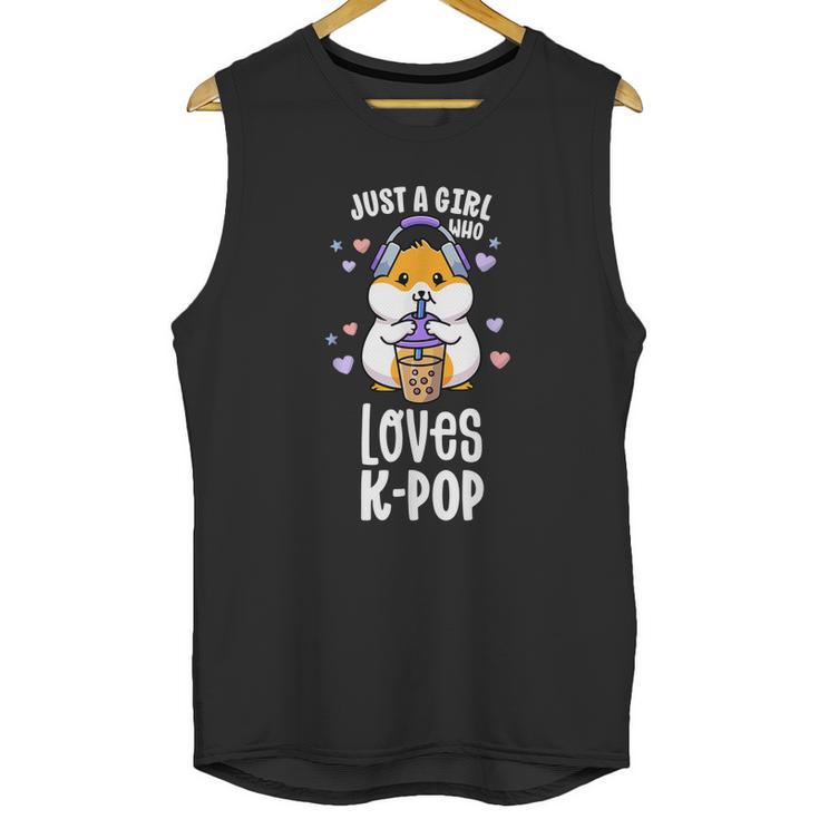 K Pop For Ns Girl Kawaii Kpop Hamster Bubble Tea Unisex Tank Top