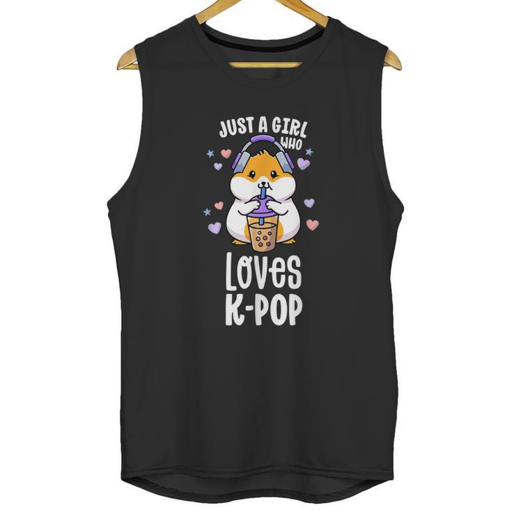 K Pop Gifts For Teens Girl Kawaii Kpop Hamster Bubble Tea Graphic Design Printed Casual Daily Basic Unisex Tank Top