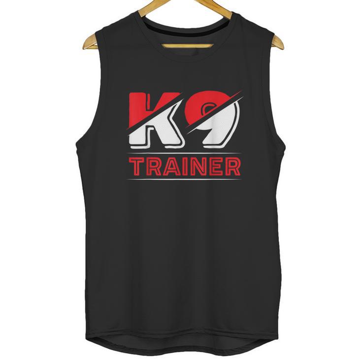 K9 Dog Trainer Doggy Training Puppy Handler K9 Unit Graphic Design Printed Casual Daily Basic Unisex Tank Top