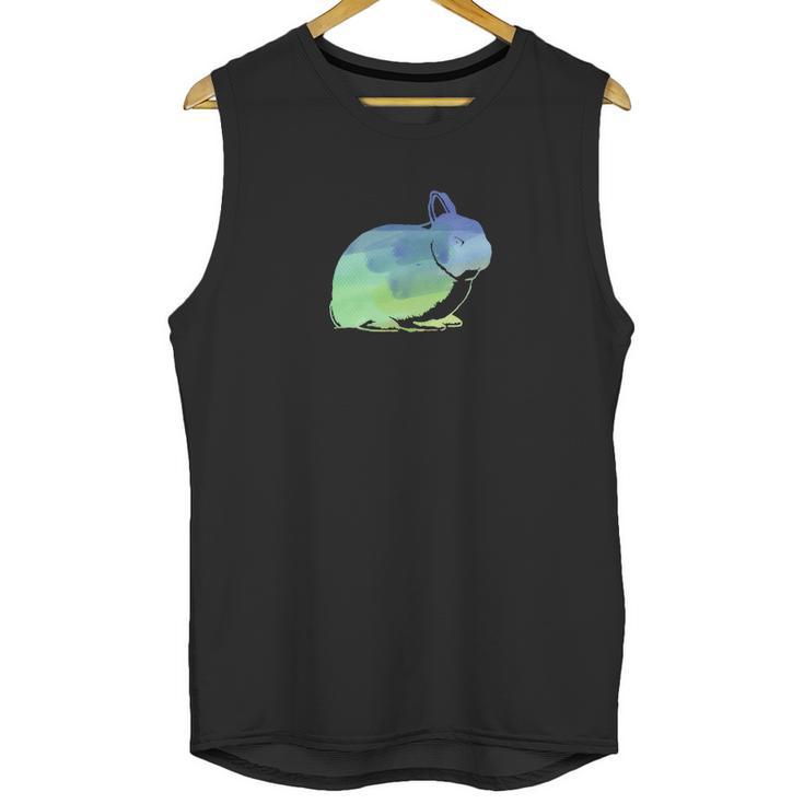 Kids Watercolor Netherland Dwarf Rabbits Unisex Tank Top