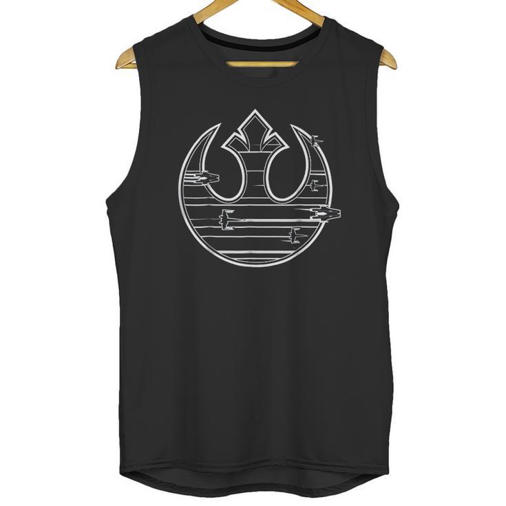 Last Jedi Rebel Resistance Ship Unisex Tank Top