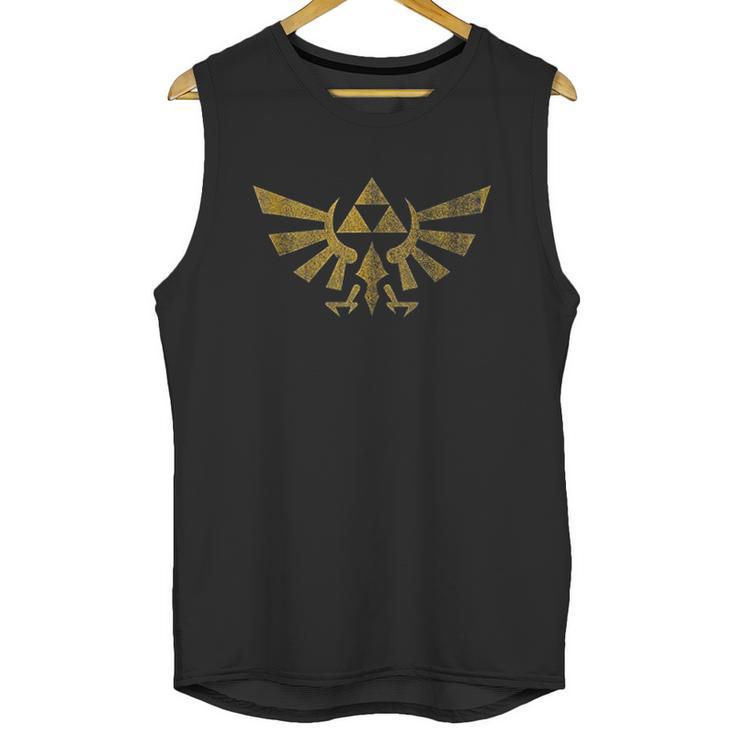 Legend Of Zelda Royal Crest Distressed Badge Unisex Tank Top