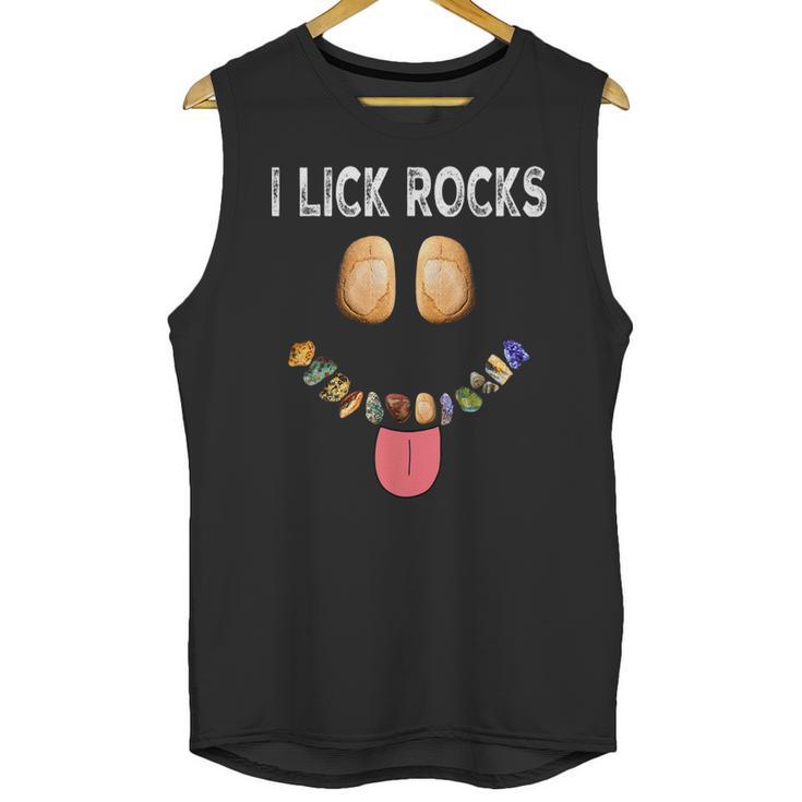 I Lick Rocks Geologist Geology Rock Collector Unisex Tank Top