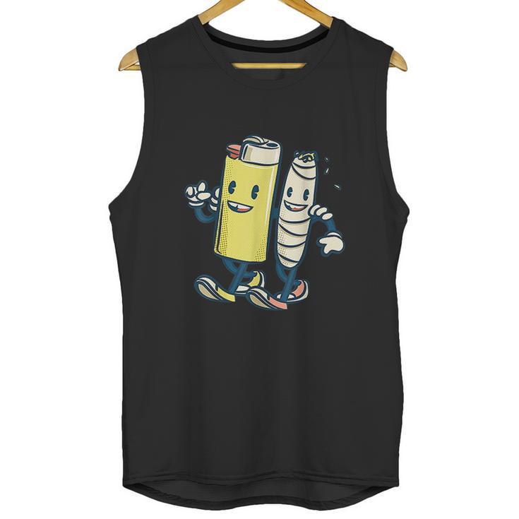 Lighter Joint Friends 420 Cannabis Marijuana Unisex Tank Top