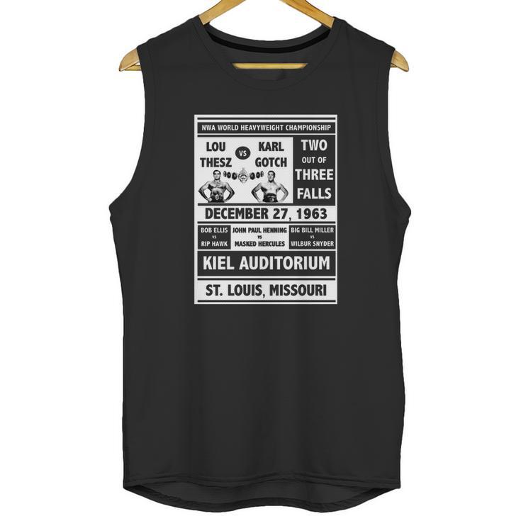 Lou Thesz Vs Karl Gotch Poster Unisex Tank Top