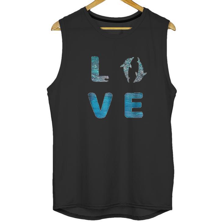 Love Dolphins Sea World Save Ocean Dolphin Lover Unisex Tank Top