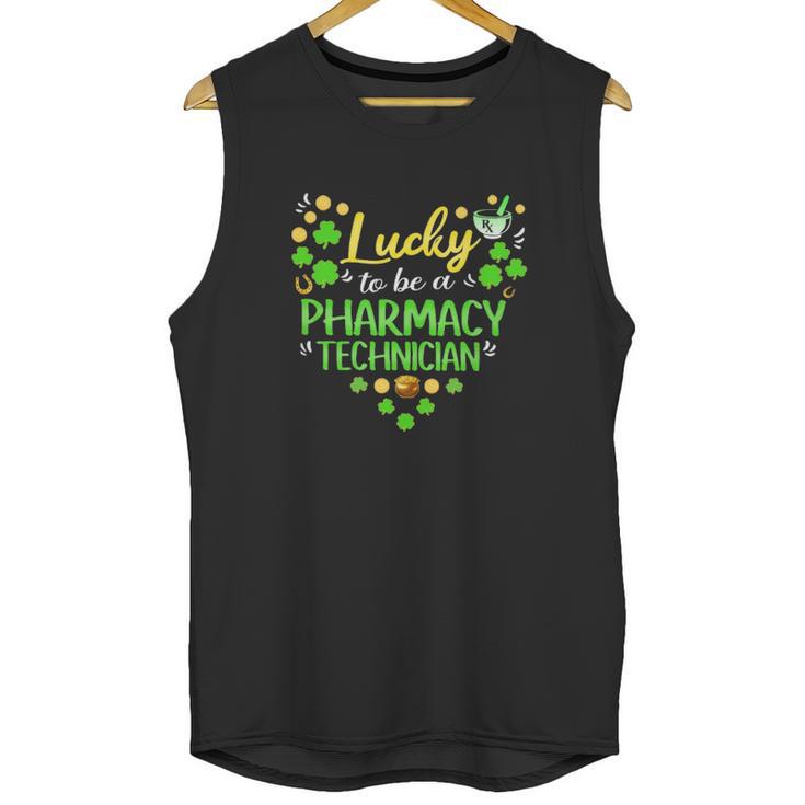 Lucky To Be A Pharmacy Techinician Unisex Tank Top