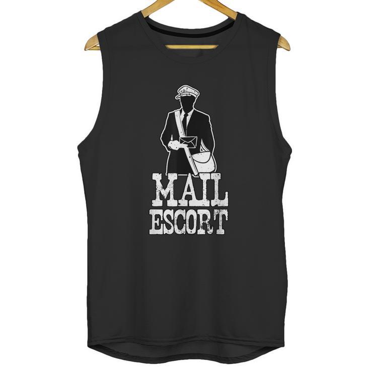 Mail Escort Postal Worker Scan Barcodes Delivery Unisex Tank Top