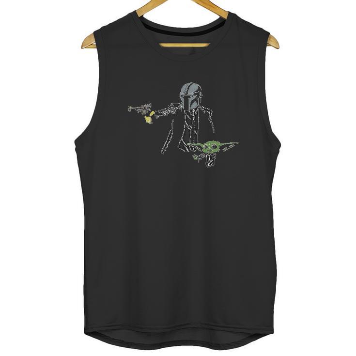 The Mandalorian And Baby Yoda Pulp Fiction Fan Unisex Tank Top