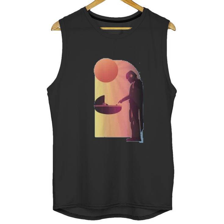 The Mandalorian The Child Discovery Silhouette Unisex Tank Top