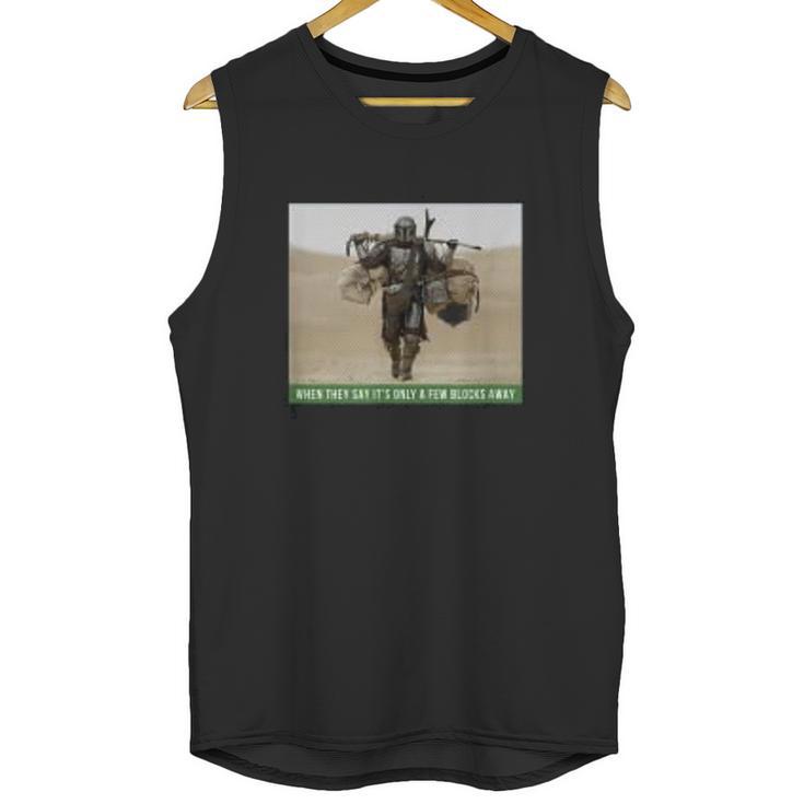 The Mandalorian And The Child Funny Meme Unisex Tank Top