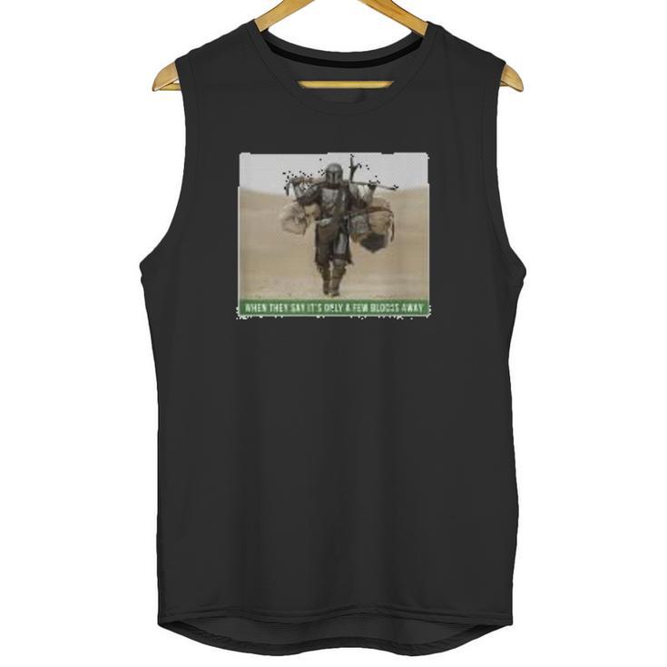 The Mandalorian And The Child Funny Meme Unisex Tank Top