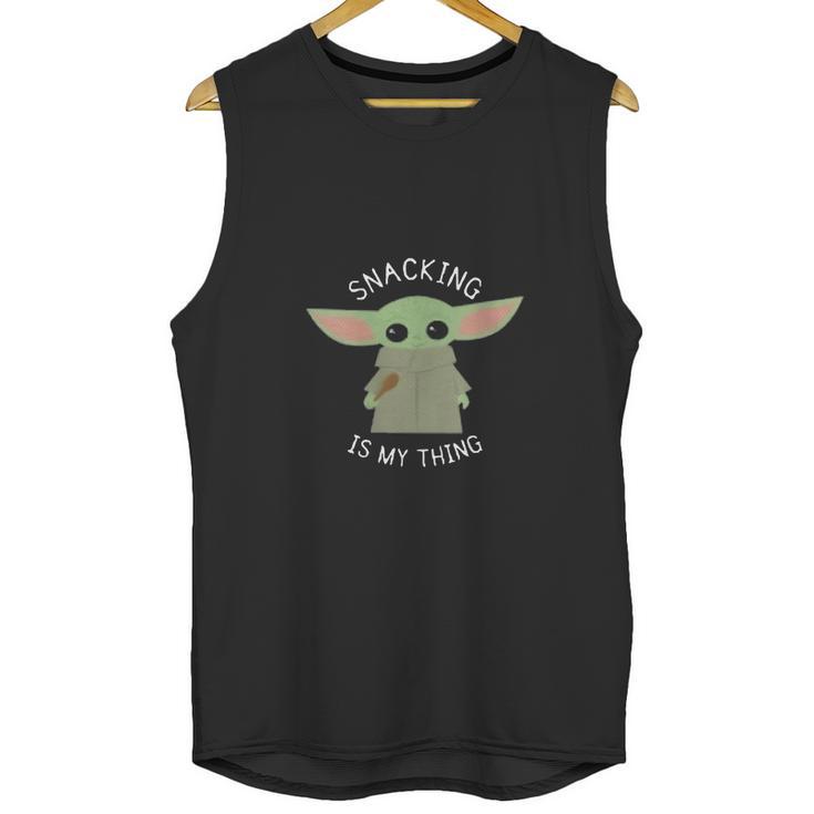 The Mandalorian The Child Snacking Is My Thing Unisex Tank Top