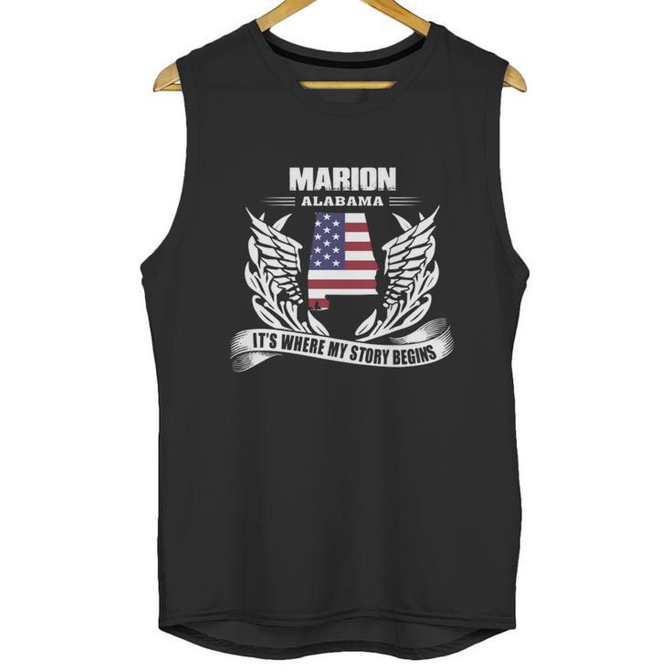 Marion Alabama It Is Where My Story Begins Unisex Tank Top