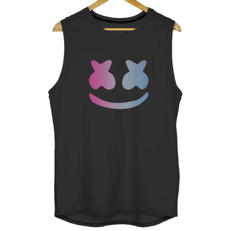 Marshmello Face Blue Violet Design Unisex Tank Top