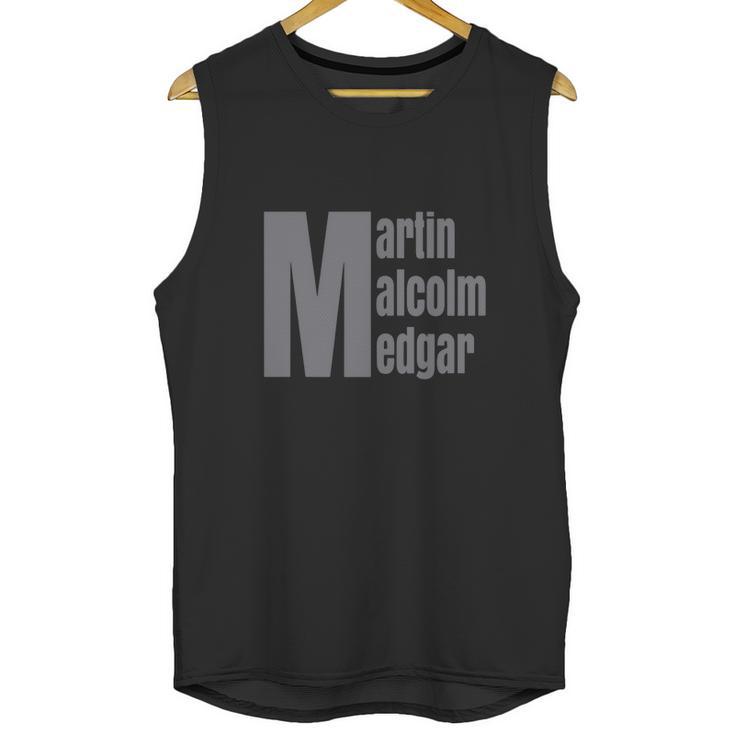 Martin Malcolm Medgar African American Afrocentric Unisex Tank Top