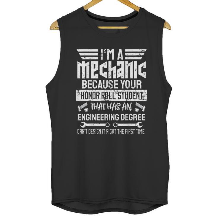 Mechanic Fun  Gift For Car Mechanics And Diy Handyman Unisex Tank Top