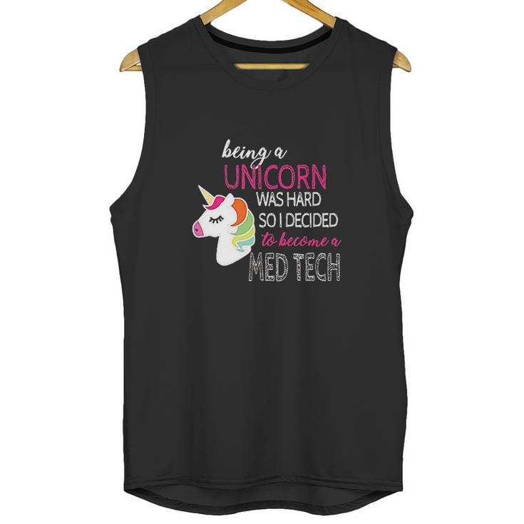 Med Tech Lab Medical Technician Unicorn Lovers Funny Gift Unisex Tank Top