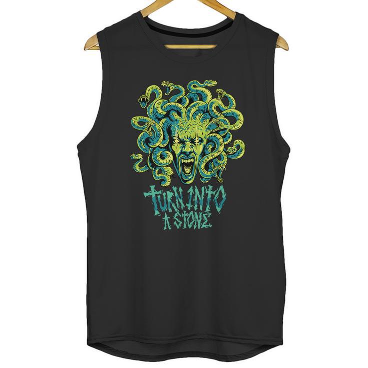 Medusa Monster Turn Into Stone Unisex Tank Top