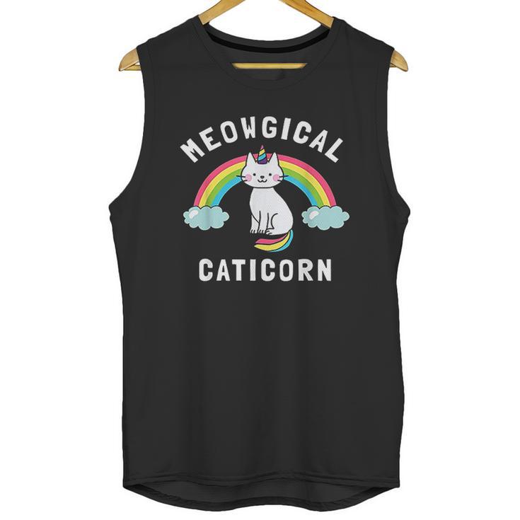 Meowgical Caticorn Funny Unicorn And Cat Gift Kittycorn Unisex Tank Top