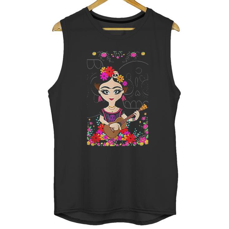 Mexican Maria Frida Doll Unisex Tank Top