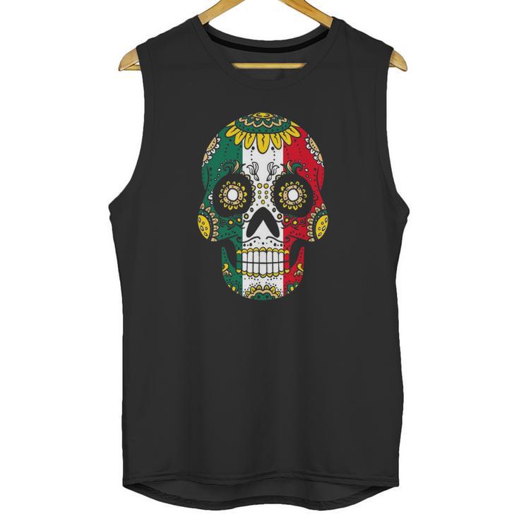 Mens Mexician Dia De Los Muertos Men Sugar Skull Day Of Dead Men Unisex Tank Top