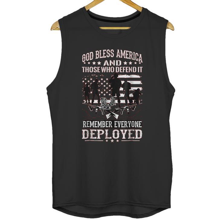 Military Wear Red On Fridays Until They All Come Home Unisex Tank Top